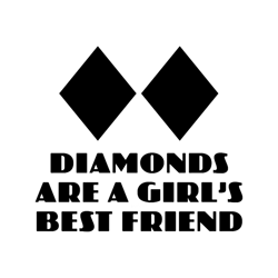 Diamonds are a Girls Best Friend Fitted