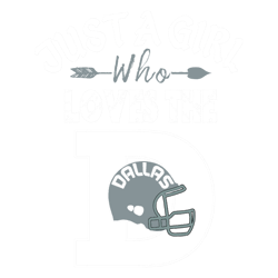 Just A Girl Who Loves The Dallas D Funny Retro Football Relaxed Fit