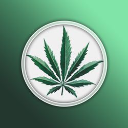 cannabis leaf 1 cross stitch pattern pdf instant download