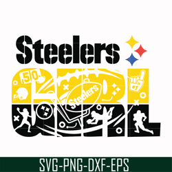 Pittsburgh Steelers girl svg, Sport svg, Nfl svg, png, dxf, eps digital file NFL1310202038T