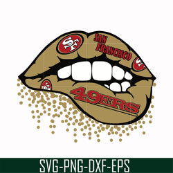 San francisco 49ers lip svg, 49ers lip svg, Nfl svg, png, dxf, eps digital file NFL0710202011L