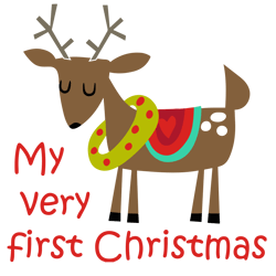 My very first christmas Svg, Reindeer Svg, Christmas Svg, Holidays Svg, Christmas Svg Designs, Digital download