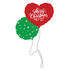 Christmas balloon Svg, Merry christmas balloon Svg, Red balloon Svg, Green balloon Svg, Digital download
