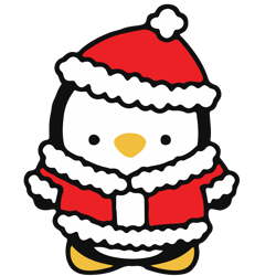 Christmas Penguin Svg, Penguin Cute Christmas Svg, Penguin Clipart, Penguin Christmas Svg, Digital download