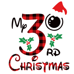 my 3rd christmas svg, baby christmas svg, 3rd christmas svg, three years old svg, birthday party svg, digital download