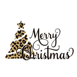 Merry christmas tree Svg, Christmas Leopard Print Svg, Christmas Svg, Holidays Svg, Christmas Svg designs