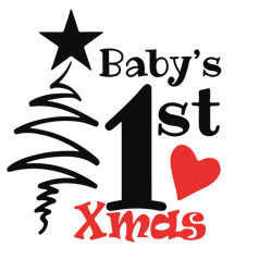 baby 1st xmas svg, my first christmas svg, baby xmas svg, christmas baby svg, holidays svg, digital download