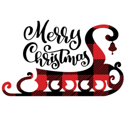 Merry christmas Svg, Buffalo plaid sleigh Christmas Svg, Holidays Svg, Christmas Svg Designs, Digital download
