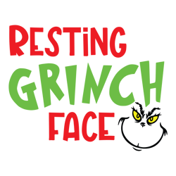 Resting grinch face Svg, Grinch Christmas Svg, Grinch Face Svg, Santa Grinch Svg, Grinch Clipart, Cartoon Svg