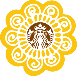 Starbucks Flower Svg, Starbucks logo Svg, Digital Instant Download svg, eps, png, dxf, pdf Files for Cricut, Silhouette