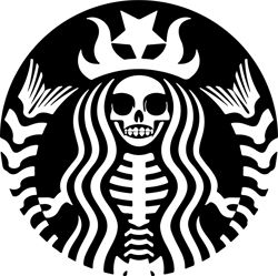 Mermaid Skull logo Svg, Disney Starbucks Svg, Starbucks logo Svg, Starbucks logo Png, Coffee Brand Svg, Digital download