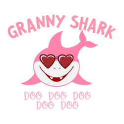 Granny Shark Svg, Shark Family Svg, Baby Shark Svg, Shark Doo Doo Doo Svg, Shark Kids Svg, Cartoon Svg, Digital Download
