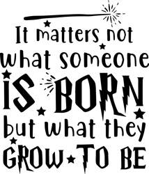 It Matters Not What Someone Is Born Svg, Harry Potter Svg, Harry Potter Quotes Svg, Harry Potter Movie Svg, Magic Svg