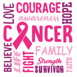 Courage Awareness cancer Svg, Breast Cancer Svg, Cancer Awareness Svg, Cancer Ribbon Svg, Pink Ribbon Svg