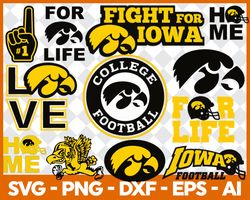 Fight for iowa bundle Svg, Fight for iowa logo Svg, NCAA football Svg, Football Svg, Sport logo Svg, Digital download