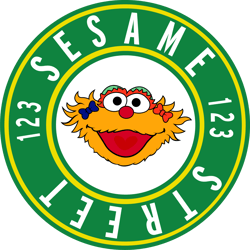 Zoe Sesame Street logo Svg, Sesame Street Svg, Sesame Street Clipart, Cartoon Svg, Cookie monster Svg, Digital download