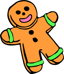 Gingerbread Man Svg, Sesame Street Svg, Sesame Street clipart, Sesame Street Christmas Svg, Cartoon Svg