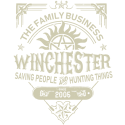 The Family Business Winchester Svg, Supernatural Svg, Winchester Brothers Svg, Dean & Sam Winchester Svg