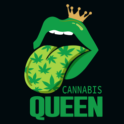 Cannabis Queen Svg, Lips Svg, Cannabis Svg, Cannabis clipart, Weed Svg, Marijuana Svg, Weed Leaf Svg, Digital download
