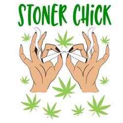 stoner chick svg, cannabis svg, cannabis clipart, weed svg, marijuana svg, weed leaf svg, digital download