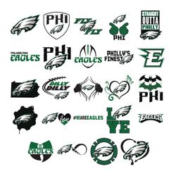 Philadelphia Eagles Bundle Svg, Philadelphia Eagles Logo Svg, NFL football Svg, Sport logo Svg, Football logo Svg