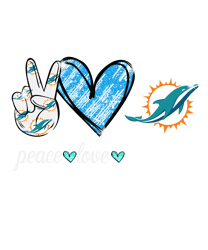 Peace love Miami Dolphins Png, NFL football teams Png, Sport logo Png, Football logo Png, Digital download