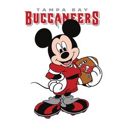 Mickey Mouse Tampa Bay Buccaneers Svg, Tampa Bay Buccaneers logo Svg, NFL Svg, Sport Svg, Football Svg, Digital download