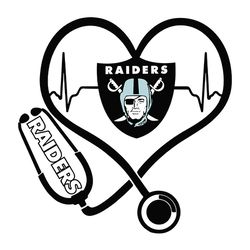 Stethoscope Las Vegas Raiders Svg, Las Vegas Raiders logo Svg, NFL Svg, Sport Svg, Football Svg, Digital download