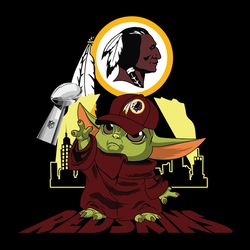 Baby Yoda Redskins Svg, Washington Redskins logo Svg, NFL Svg, Sport Svg, Football Svg, Digital download