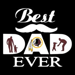 Best Dad Ever Svg, Washington Redskins logo Svg, NFL Svg, Sport Svg, Football Svg, Digital download