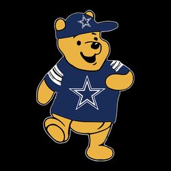 Winnie The Pooh Dallas Cowboys Svg, Dallas Cowboys logo Svg, NFL Svg, Sport Svg, Football Svg, Digital download