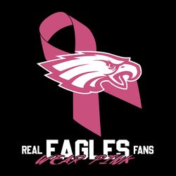 Wear Pink Real Eagles Fans Svg, Philadelphia Eagles logo Svg, NFL Svg, Sport Svg, Football Svg, Digital Download