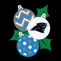 Christmas Ornaments Carolina Panthers Svg, Carolina Panthers logo Svg, NFL Svg, Sport Svg, Football Svg
