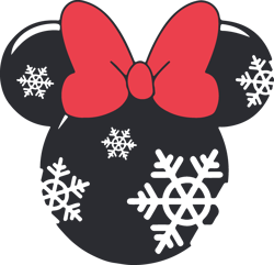 Minnie mouse snowflakes head Svg, Disney christmas Svg, Mickey clipart, Mickey mouse Svg, Mickey face Svg, Mickey head