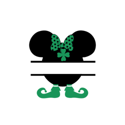 Minnie Mouse St. Patrick's Day Spit Svg, Disney mickey Svg, Mickey clipart Svg, Mickey silhouette Svg, Mickey logo Svg