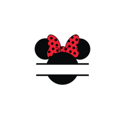 Minnie mouse split Svg, Disney Minnie Svg, Minnie clipart Svg, Minnie silhouette Svg, Minnie logo Svg, Minnie head Svg