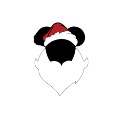 Mickey mouse santa head Svg, Disney Christmas Svg, Mickey mouse Svg, Mickey clipart, Mickey Face Svg, Mickey head Svg