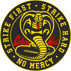 Strike First Svg, Strike hard Svg, No Mercy Svg, Cobra Kai Svg, Cobra Kai clipart, Karate Kid Svg, Cobra Kai Silhouette