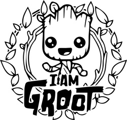 I am Groot Svg, Groot clipart, Baby Groot Svg, Avengers Svg, Guardians of the Galaxy Svg, Svg files for cricut