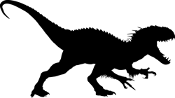 Dinosaur Svg, Dinosaur Clipart, Dinosaur Silhouette Svg, Jurassic Park Template Svg, T-rex Svg, Tyrannosaurus Svg