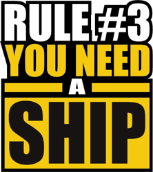 Rule number 3 you need a ship Svg, Star Wars Svg, Star Wars Clipart, Star Wars Silhouette, Star Wars Movies Svg