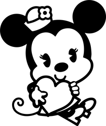 Minnie Mouse Love Svg, Valentine's Day Svg, Disney Mickey Svg, Mickey mouse Svg, Mickey clipart, Digital Download