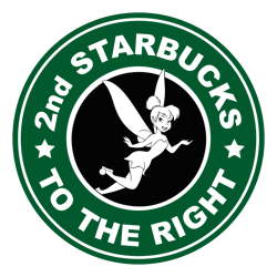 2nd starbucks to the right Svg, Tinkerbell logo Svg, Tinkerbell flying Svg, Tinkerbell fairy wings Svg, Princess Svg