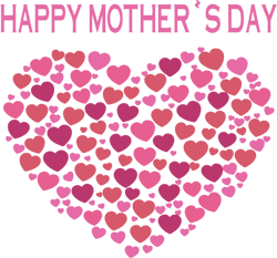 Happy Mother's Day Heart Svg, Mother's Day Svg, Mom Gift Svg, Mom Shirt, Mama Svg, Mom Life Svg, Digital Download