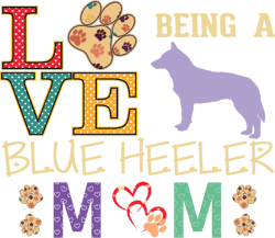 Love Being A Blue Heeler Mom Svg, Mother's Day Svg, Mom Gift Svg, Mom Shirt, Mama Svg, Mom Life Svg, Instant download