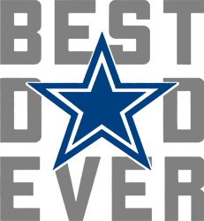 Best Dad Ever Svg, Dallas Cowboys Logo, Father's Day Svg, Daddy Svg, Dad Shirt, Father Gift Svg, Instant Download