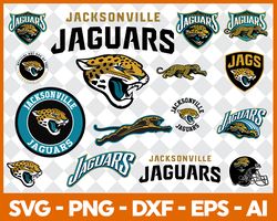 Jacksonville Jaguars Bundle Svg, Jacksonville Jaguars Logo Svg, NFL football Svg, Sport logo Svg, Football logo Svg
