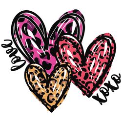 Valentines Day Hearts Svg, Valentine Svg, Heart Svg, Leopard Hearts Svg, Love Svg, Love Hearts Svg, Love Gifts Svg