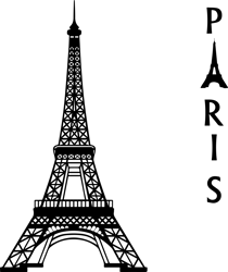 Eiffel Tower Paris SVG | Eiffel Tower Clipart | Eiffel Tower Cut File for Cricut | Eiffel Tower File Svg