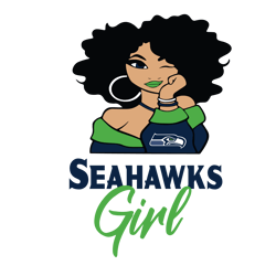 Seattle Seahawks Girl Svg, Seattle Seahawks Svg, NFL Svg, Sport Svg, Football Svg, Digital download